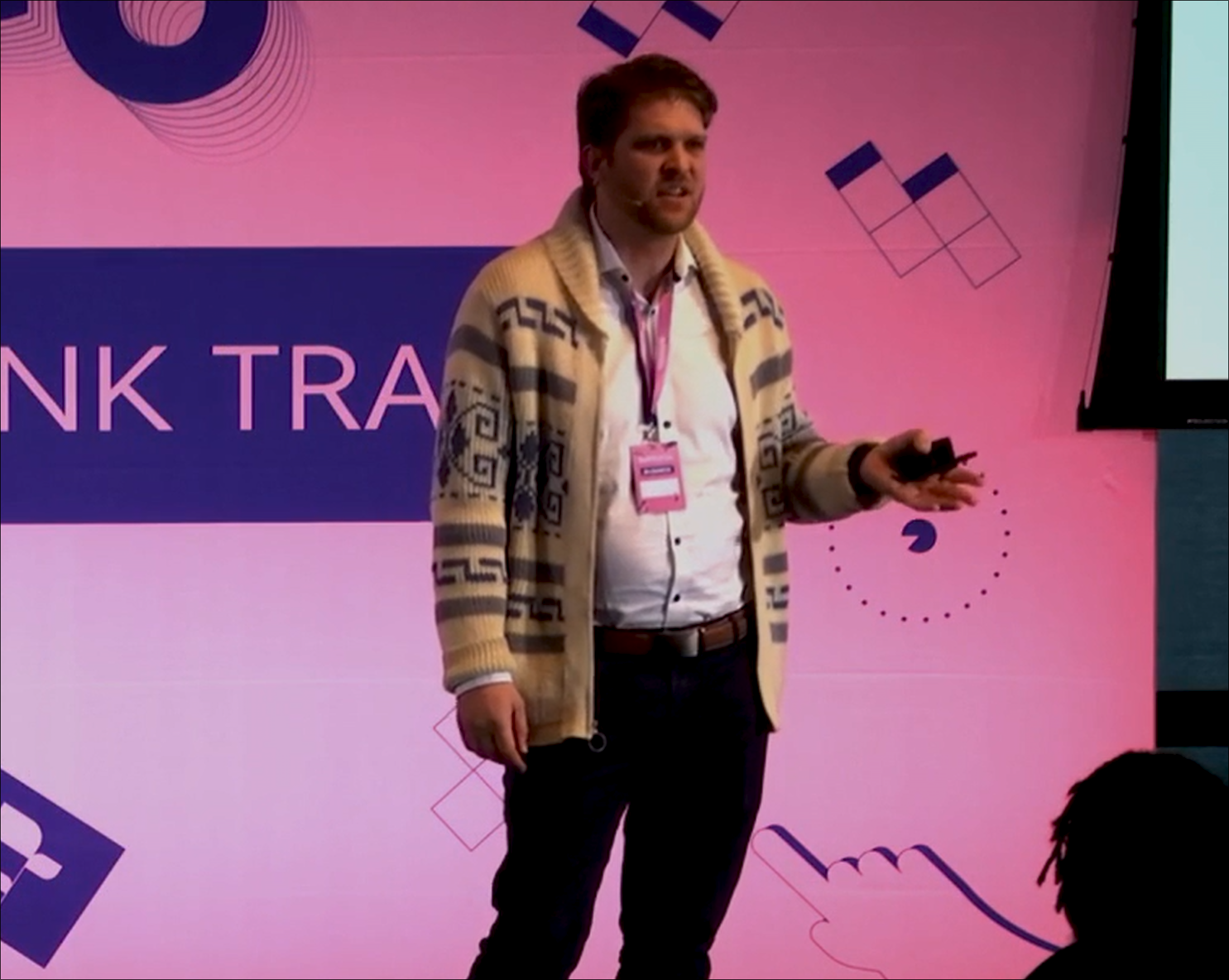 John Day speaking at a conference